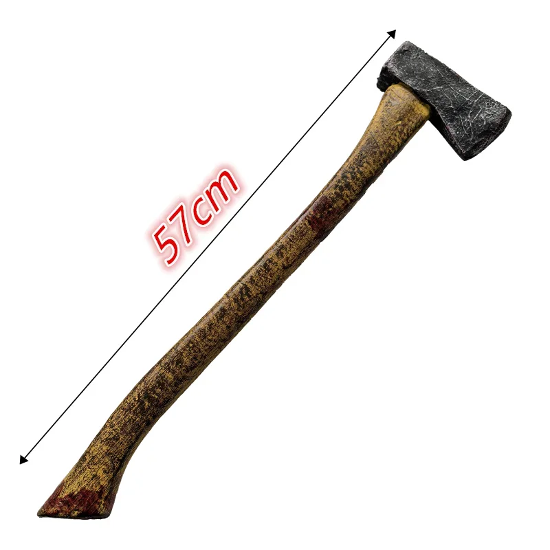 1:1 Cosplay Werkzeug Axt Feuer Axt Tomahawk Scare Requisiten Bühne Leistung Rolle Prop Axt Halloween Sicherheit PU Spielzeug Schwert – Detail 3