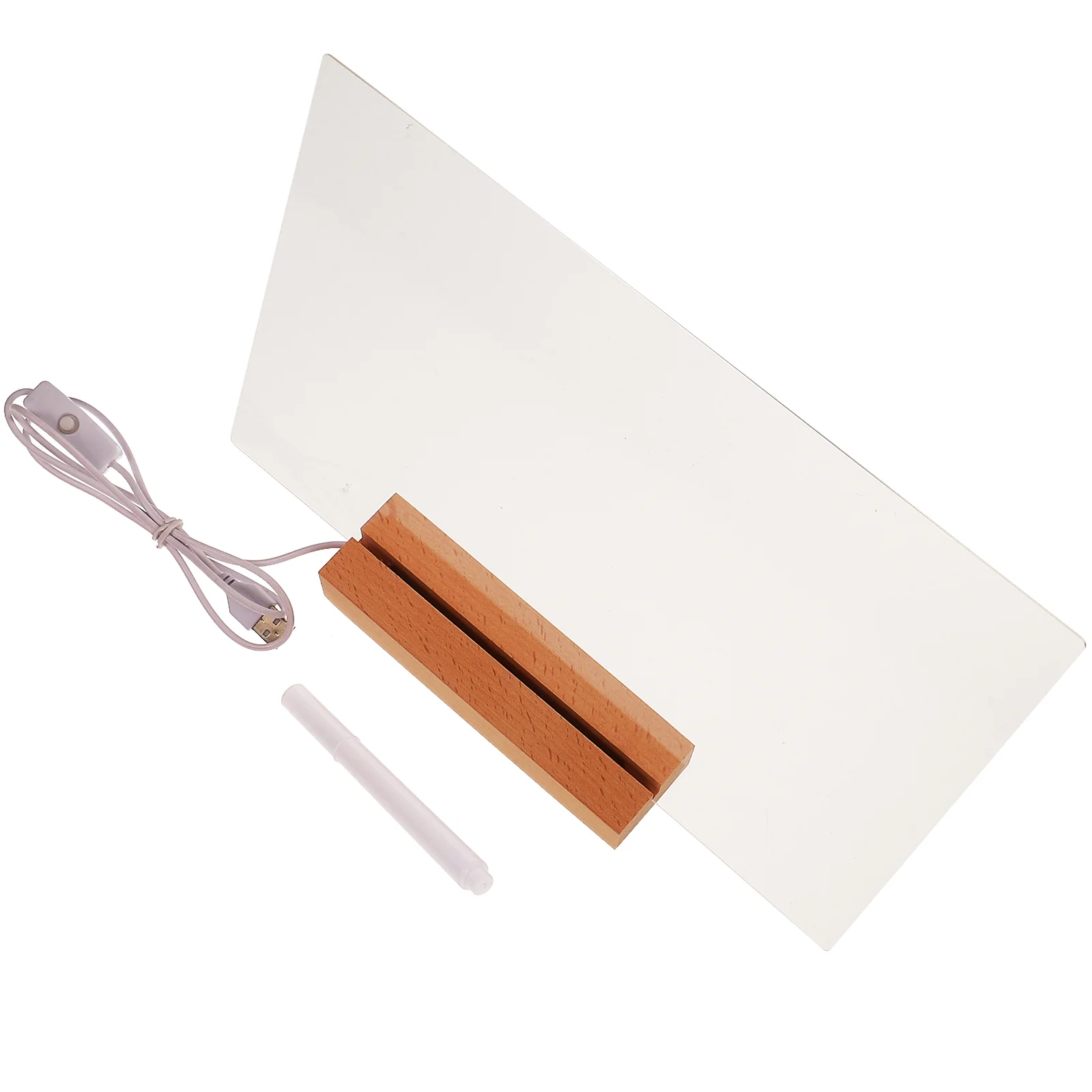 

Transparent Acrylic Note Board Desktop Clear Message Board Acrylic Dry-Erase Board