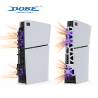 DOBE PS5 Slim Cooling Fan for Playstation 5 Slim Disc Edition/Digital Edition with RGB Lighting and USB 3.0 Port TP5-3538S 5