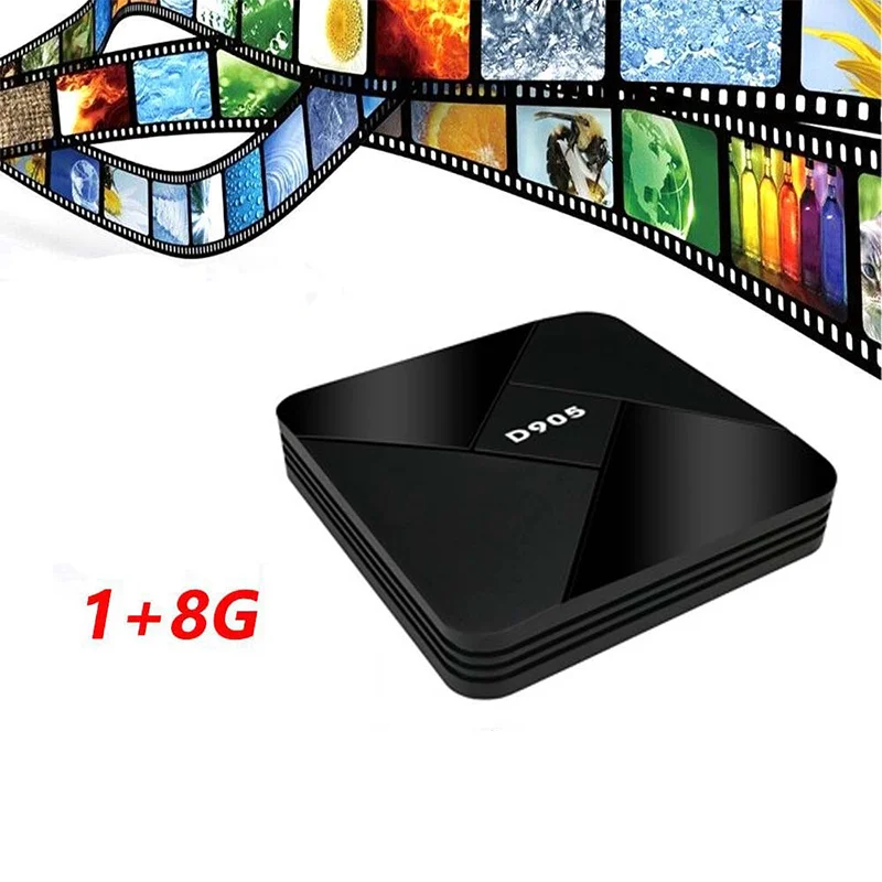 D905 Smart Android Tv Box Con Telecomando Ricevitore Tv Smart 4K Hd Video Tv Player Home D905 Android Tv Box Set 4K Hd
