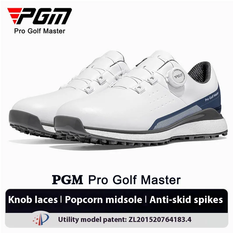 PGM Golf Shoes Summer Sports Men's Shoes Super Soft Popcorn Midsole Quick Lacing Golf Men's XZ377