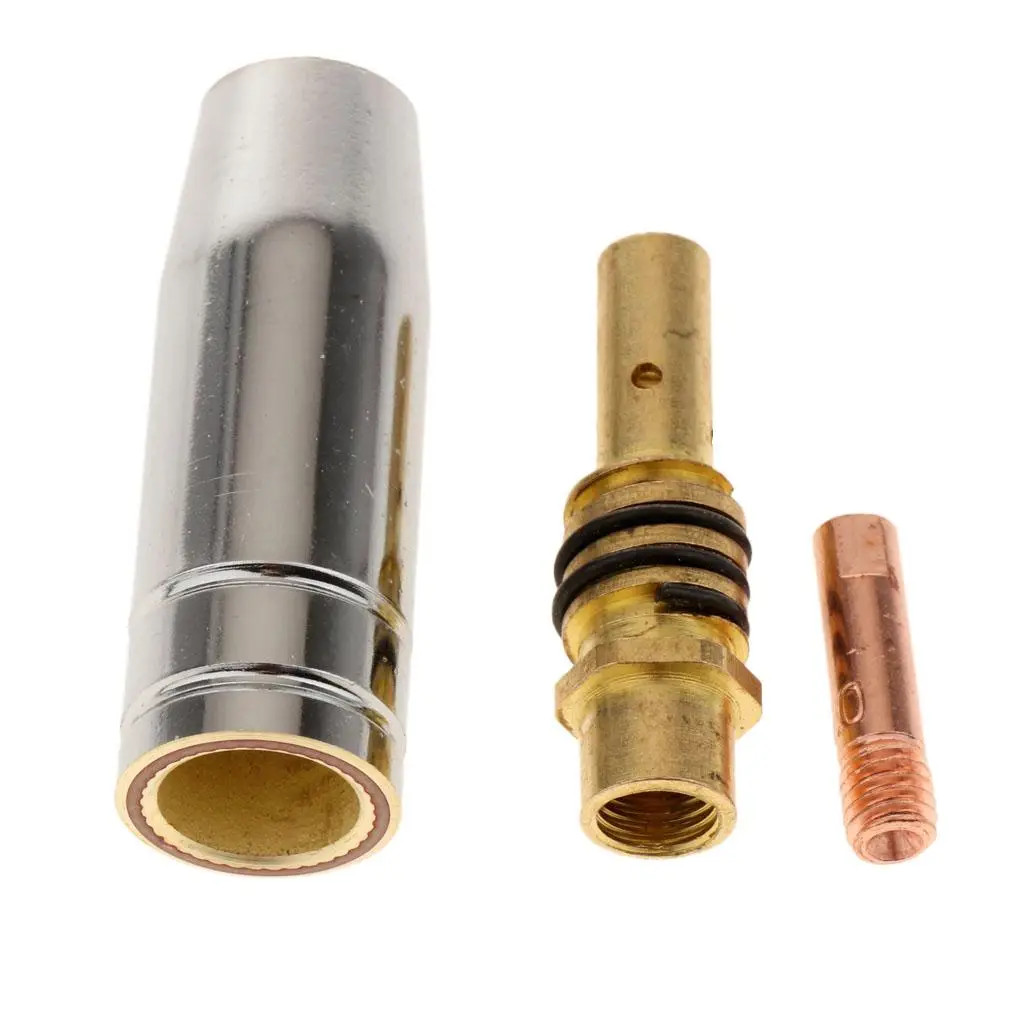 1 Piece MIG Welding Tip,1 Piece Nozzle,1 Piece Connector Rod Kit Dynamics Cutter 3