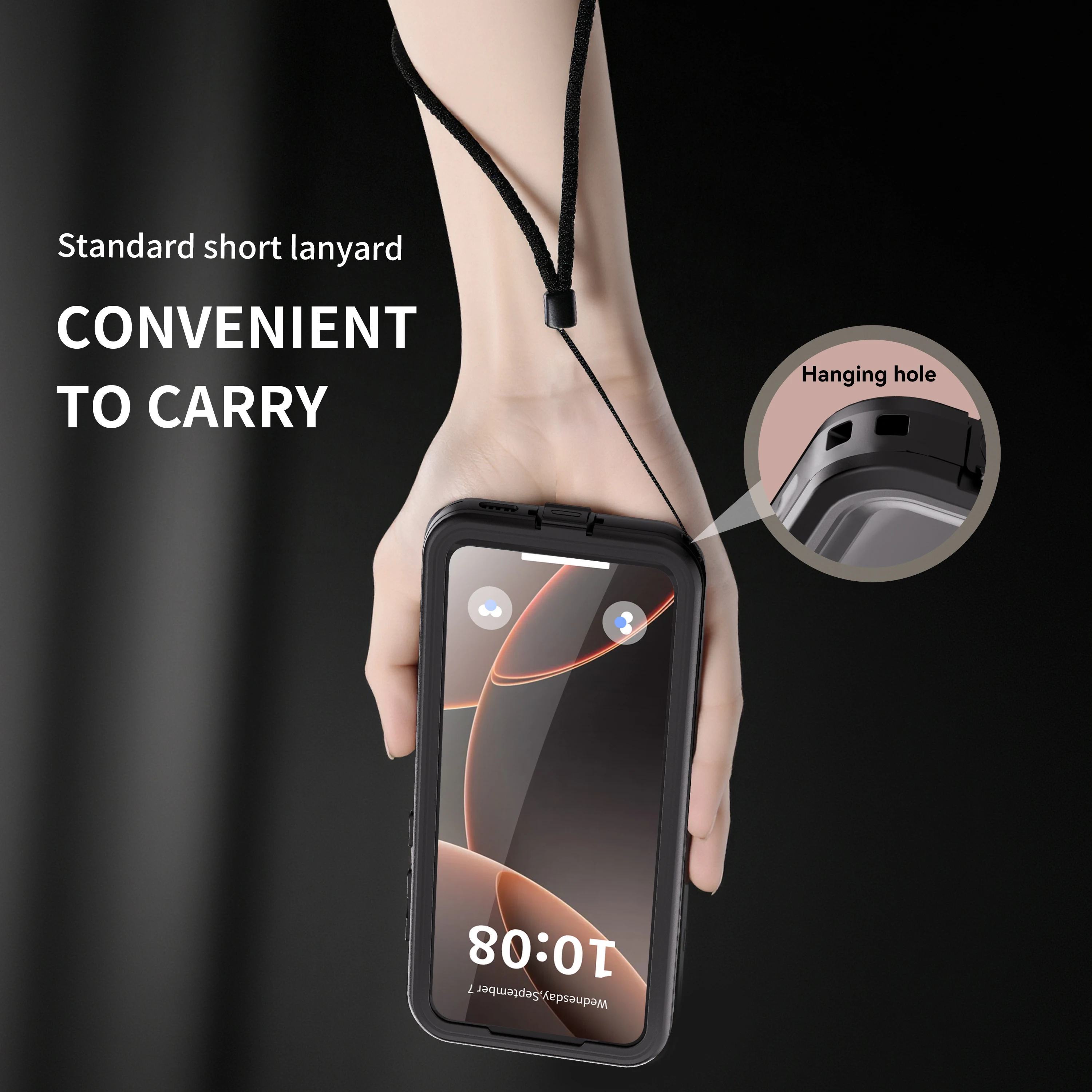 Shellbox IP68 Waterproof Full-Body Protective Case for Outdoor Swimming and Diving