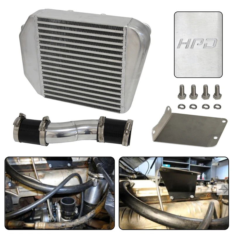 

Top Mount Intercooler Kit For Toyota Landcruiser 80/100 Ser. 1HD-T HDJ80 4.2L Silver