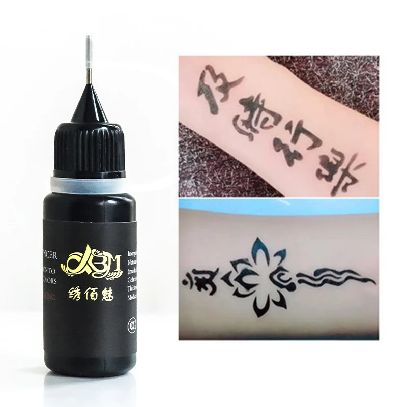 10ml Juice Temporary Tattoo Liquid DIY Tattoo Juice Ink Semi-permanent Waterproof Body Art Paint tattoo ink