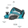 Heimerdinger 18V Rechargeable Lithium Battery Powered Handheld Woodworking Tool Brushless  Cordless Electric Planer 2