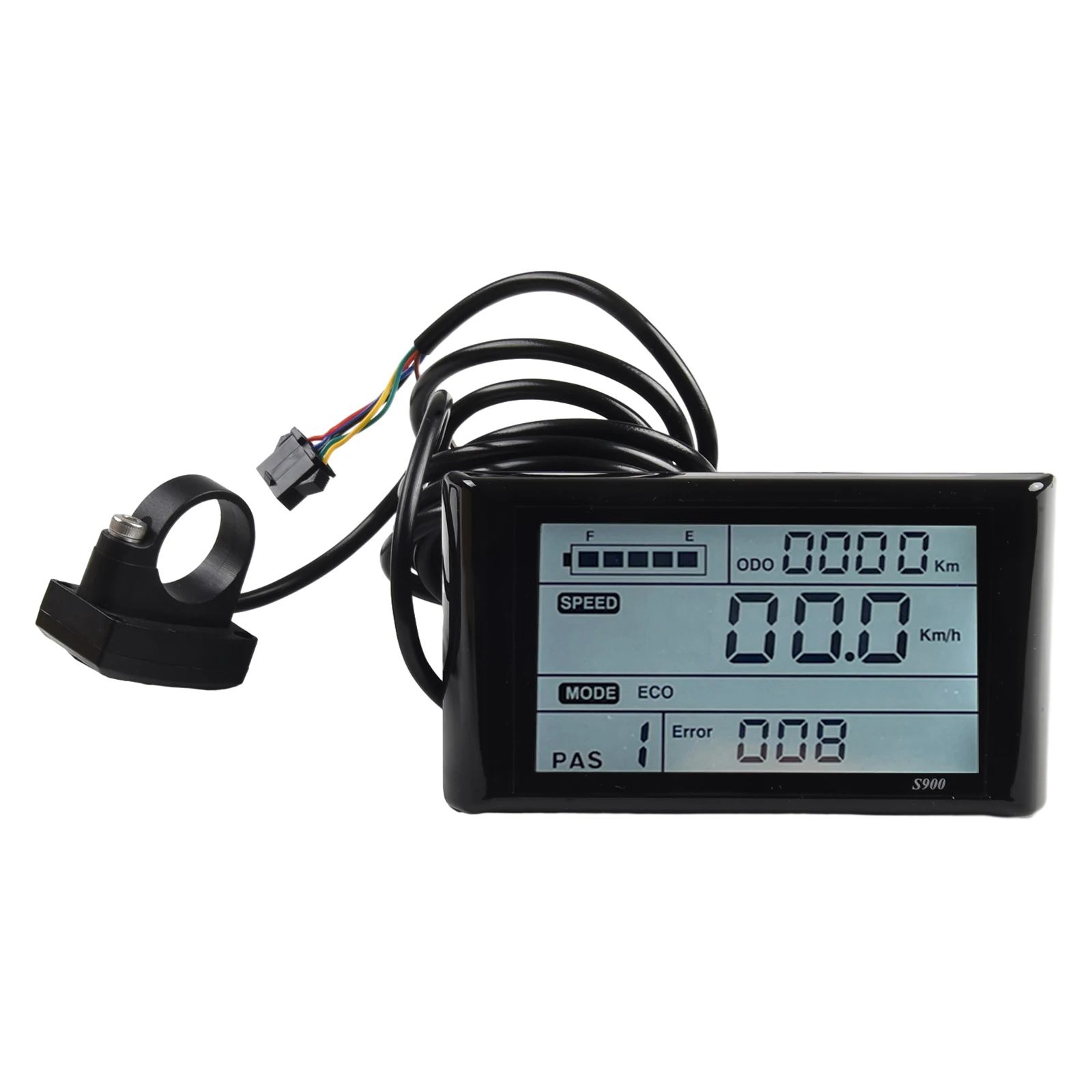 24V 72V E-바이크 전기 자전거 스쿠터 LCD S900 디스플레이 패널은 전력 소비를 확인하고 라이딩을 향상시킵니다.