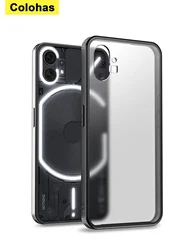 Enhanced Protective Matte TPU Armor Case - 360° Soft Bumper Cover & Coque Shell 6.55'' for Nothing Phone (1) (Black)