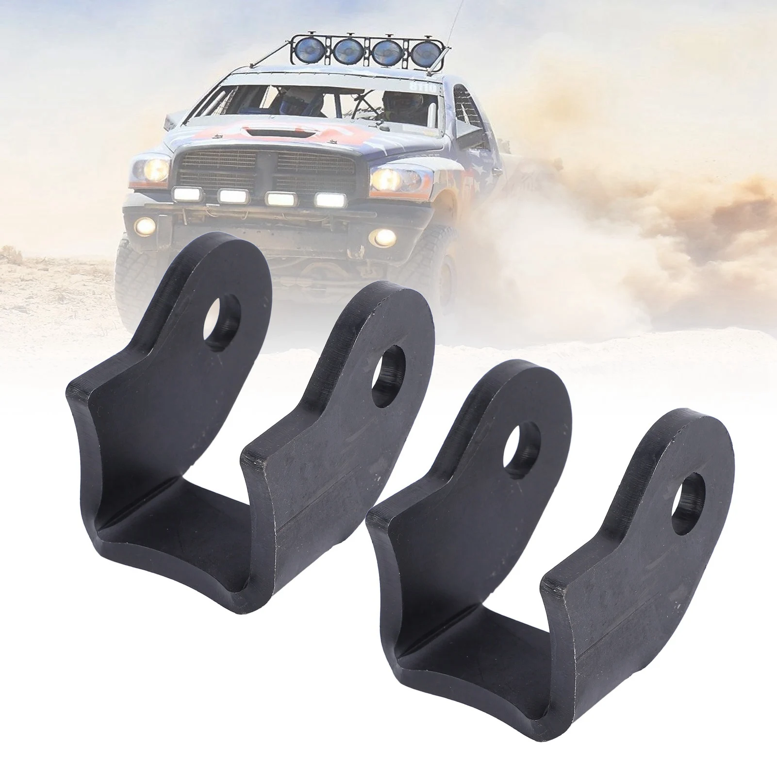 Car Axle Shock Absorber Bracket Weld On Shock Bracket Enhanced Performance Steel Easy Installation Curved for Off Road Trailer