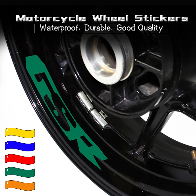 Motorcycle Wheels Sign Decals For GSR600 GSR750 GSR 600 750 Inner Rims Stripe Tapes Waterproof Reflective Stickers gsr600 gsr750 hitchhiker s guide don t panic neon sign mini skirt women s skirts clothes for woman night club women