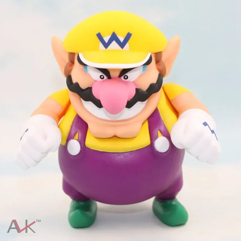 

12cm Game Super Mario Anime Figure Wario Collectible Puppets Model Toys Desktop Decoration Ornaments Kids Boys Men Birthday Gift