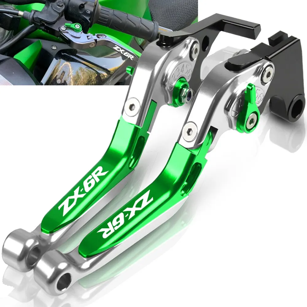 

Для Kawasaki ZX6R 2007 2008 2009 2010 2011 2012 2013 2014 2015 2016 мотоциклетные Регулируемые рычаги тормозной муфты адаптер