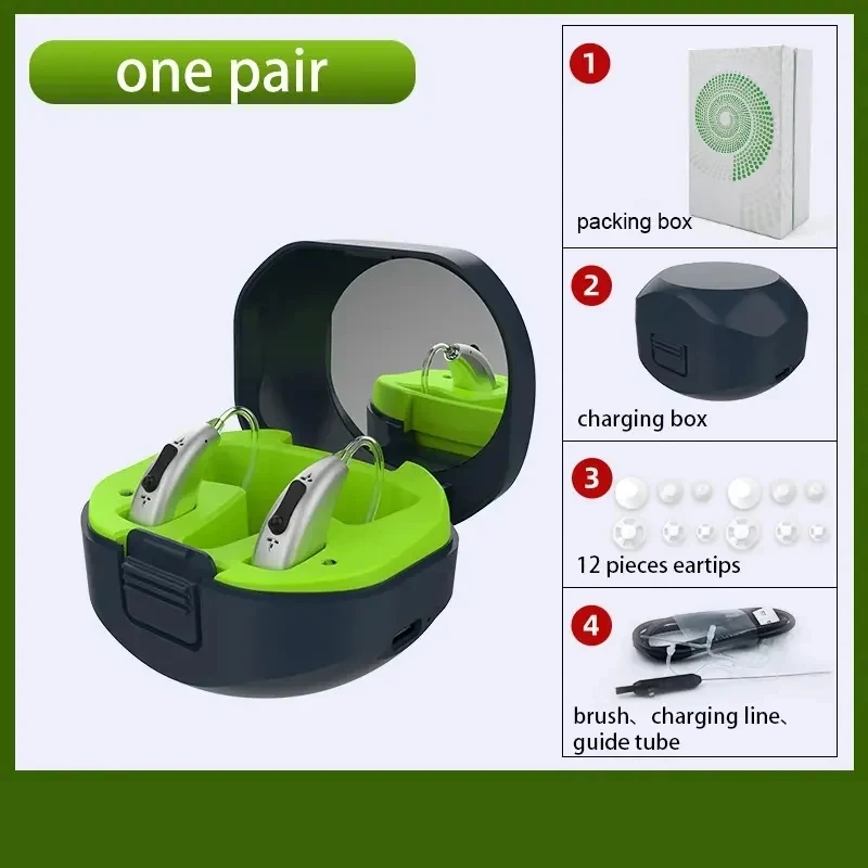 High end chip Bluetooth hearing aid, APP controlled audio amplifier, elderly hearing loss and deafness hearing aid, can be teste 4