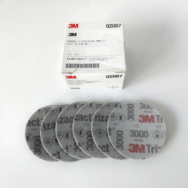 3M 02087 Trizact  ũ Ƕ̵ 3 ġ 75mm   ڵ , Ƹٿ ÷ŷ 3000 ׸