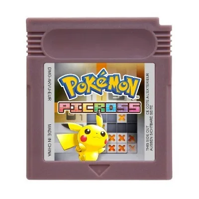GBC Game Cartridge Pokemon mMario Series 16 Bit Video Game Console Pokemon Sour Crystal Blue Red DX 3