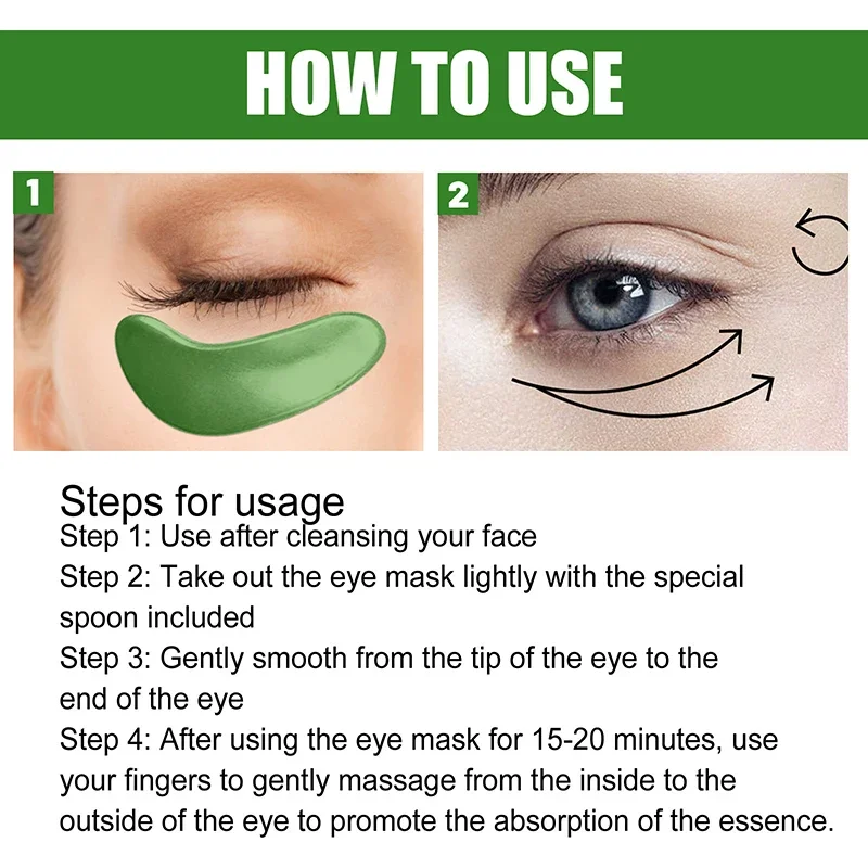 Seaweed Firming Eye Mask Anti-Wrinkle Eye Patches Fade Fine Lines Remove Dark Circle Bags Anti-Puffiness Moisturizing Skin Care