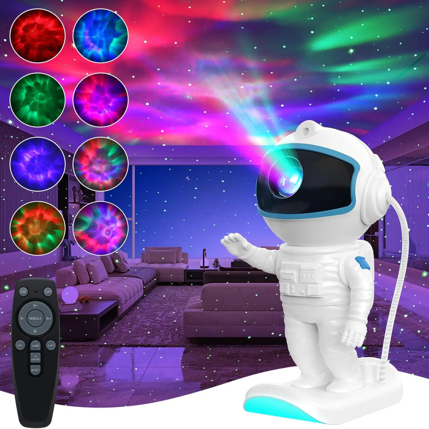 Star Projector, Astronaut Galaxy Projector, Galaxy Night Light Projector for Bedroom,Gift for Kids Birthdays,Christmas