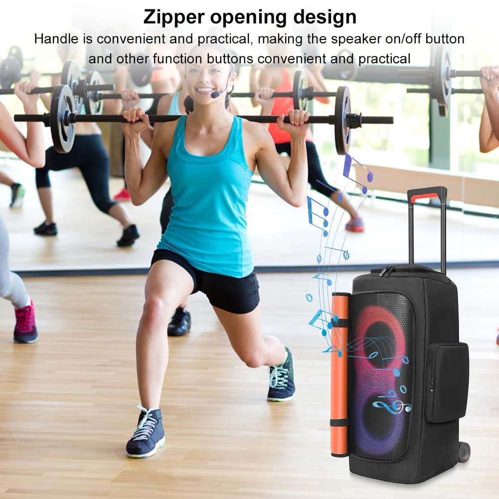 Portable Speaker Dust Case with Mic Pocket For JBL PARTYBOX 310/320 Speaker Storage Bag Party Carry Case Double-Sided Cover