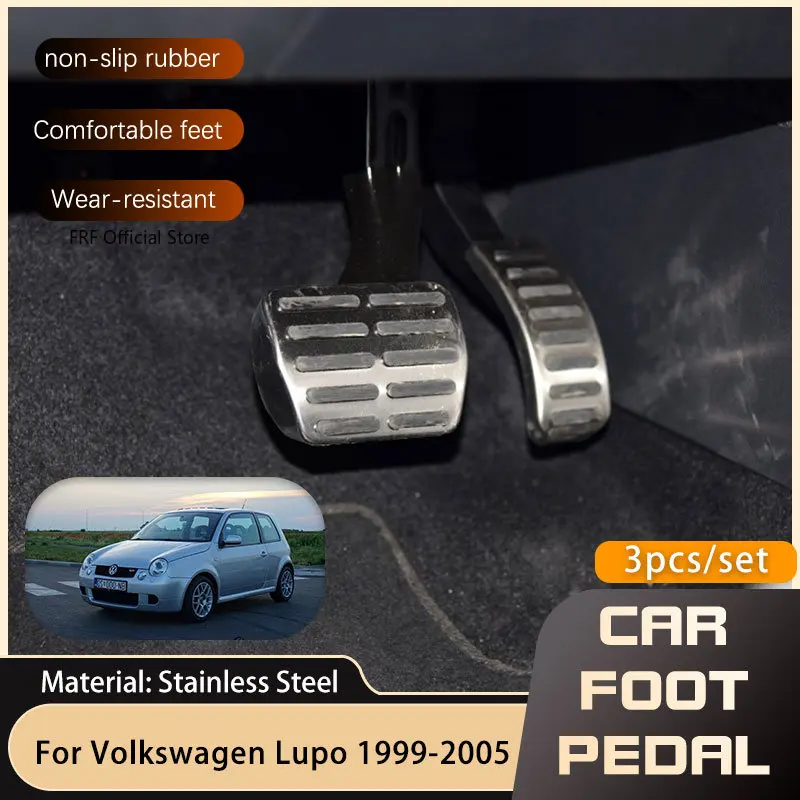 At Mt Pedali Per Auto Per Volkswagen Vw Lupo Seat Arosa 1999 ~ 2005 Freno Acceleratore Senza Foratura Restfoot Pedal Cover Pads 2004