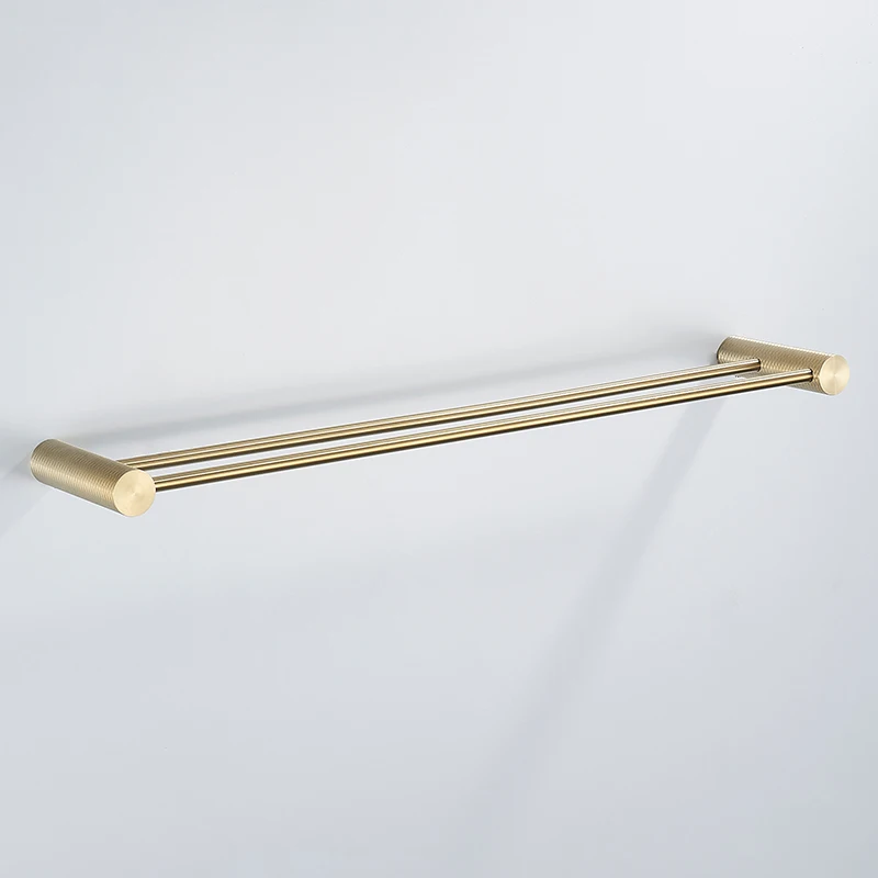 304SUS Towel rack Two poles Wall-Mounted Bathroom Item Shelf Suitable for Shower Rooms Bathroom Accessories