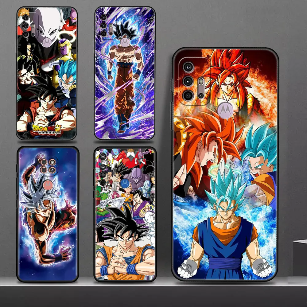 

Case For Motorola G60 G30 G22 G51 G71 One Fusion Plus Edge 20 Lite 30 G9 Play G50 G72 Silicone Phone Cover Dragons Balls Super