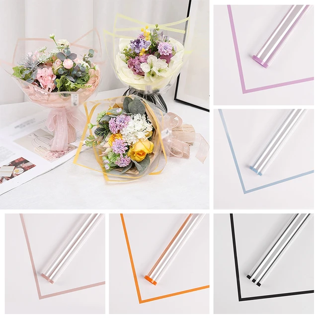 20pc Tissue Paper 58*58cm Rose Flower Gift Wrap Packaging Paper Bouquet  Material