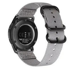 22mm Nylon Loop Strap Bracelet Watchband - Versatile and Durable - Suunto Run (Grey)