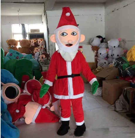 

Hot Sale Foam Cute Santa Claus Cartoon Mascot Costume Plush Christmas Fancy Dress Halloween Mascot Costume