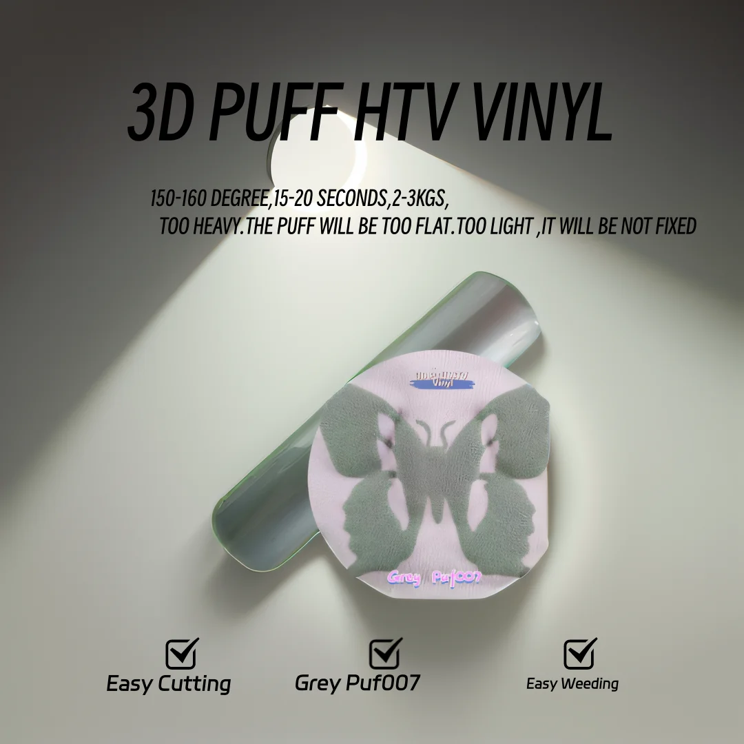 3D Puff Heat Transfer Vinyl Press