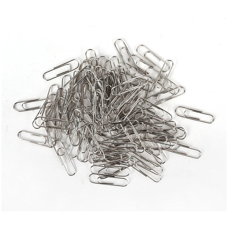 Paper Clips Mini Bookmark Silver Metal Classic Paper Clips Portable Mini Paperclip Bookmark Planner Marking Clip School Office Stationery