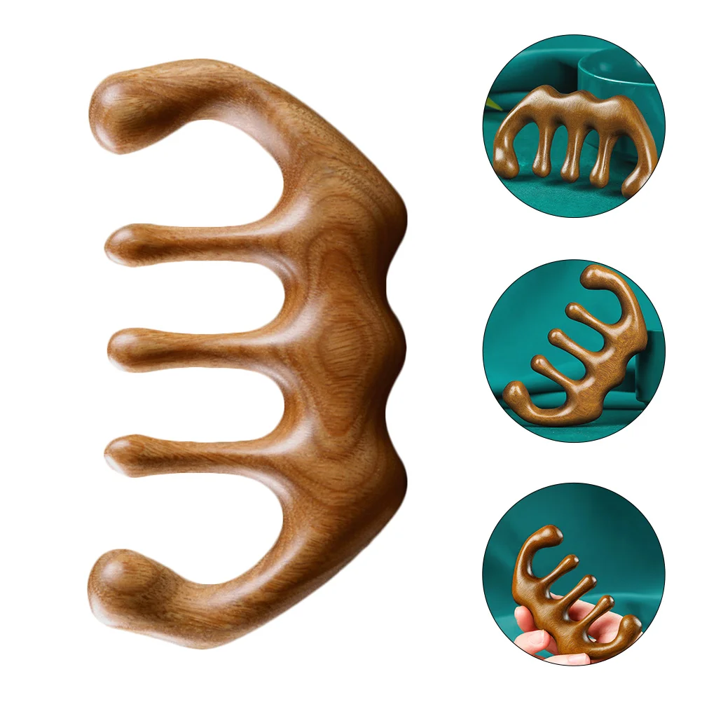 

Massage Comb Hair for Wooden Scalp Tool Wide Tooth Comfortable Sandalwood Portable Care