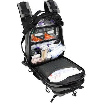 Stocked EMS/EMT Trauma & Bleeding First Aid Responder Medical Backpack + Kit (Grey) 2