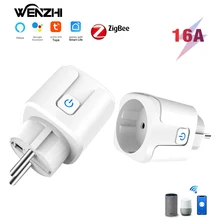 

Zigbee Electrical Sockets Plug EU France Standard Timer Power Monitor 220V Tuya Smart Life Alexa Google Home Assistant Smartlife