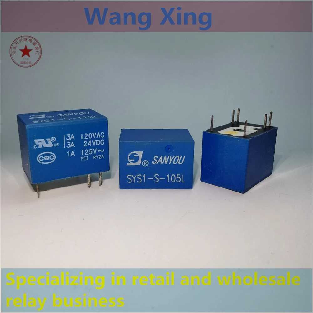 

SYS1-S-105L SYS1-S-112L Electromagnetic Power Relay 6 Pins