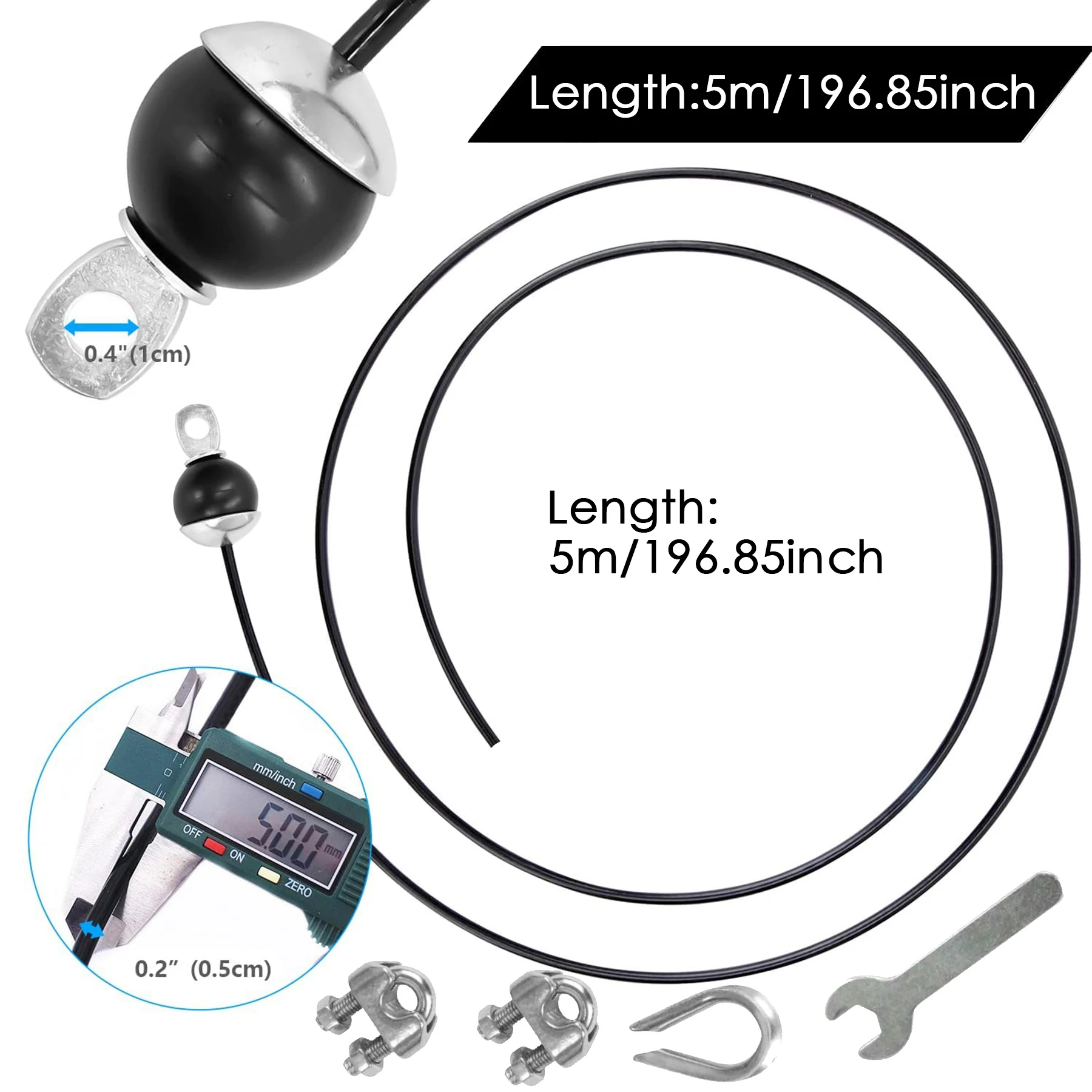 Gym Accessories Fitness Cable Pulley Fitness Pulley Cable Fitness Pulley 196 inch thick 5mm adjustable home gym pulley system replaces fitness cables gym pulley system accessories