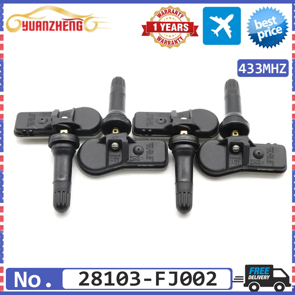 Автомобильный датчик давления в шинах TPMS 28103-FJ002 для Subaru Impreza Forester Legacy Justy Outpack Trezia WRX 28103-FJ000