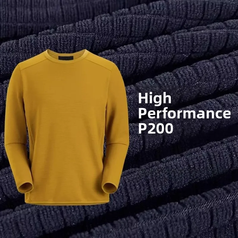 High Performance Outdoor Men's Fce Sweatirt Warm Breathable id Pattern SCROUNGER Brand Spring round Ne Regular Length