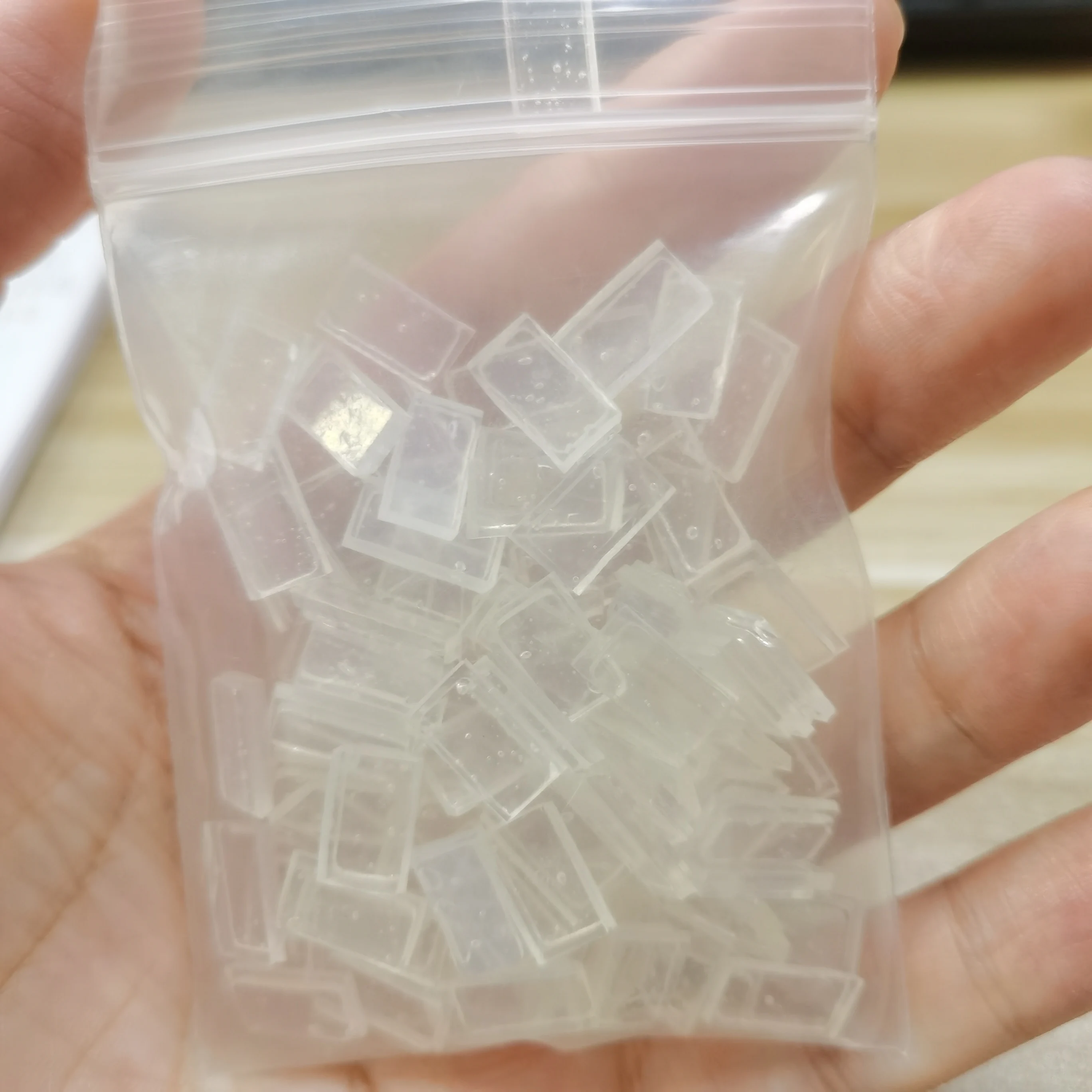 Flat Rebonded Keratin GLue100pcs Hair Extensions Keratin Bonding Glue Granule Fusion Nail Tip Rebonds Clear transparent Color