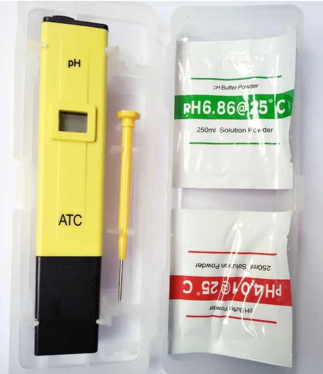 Portable ATC acidity meter detection for aquarium acid-base fish tank water quality with temperature compensation pH tester pen