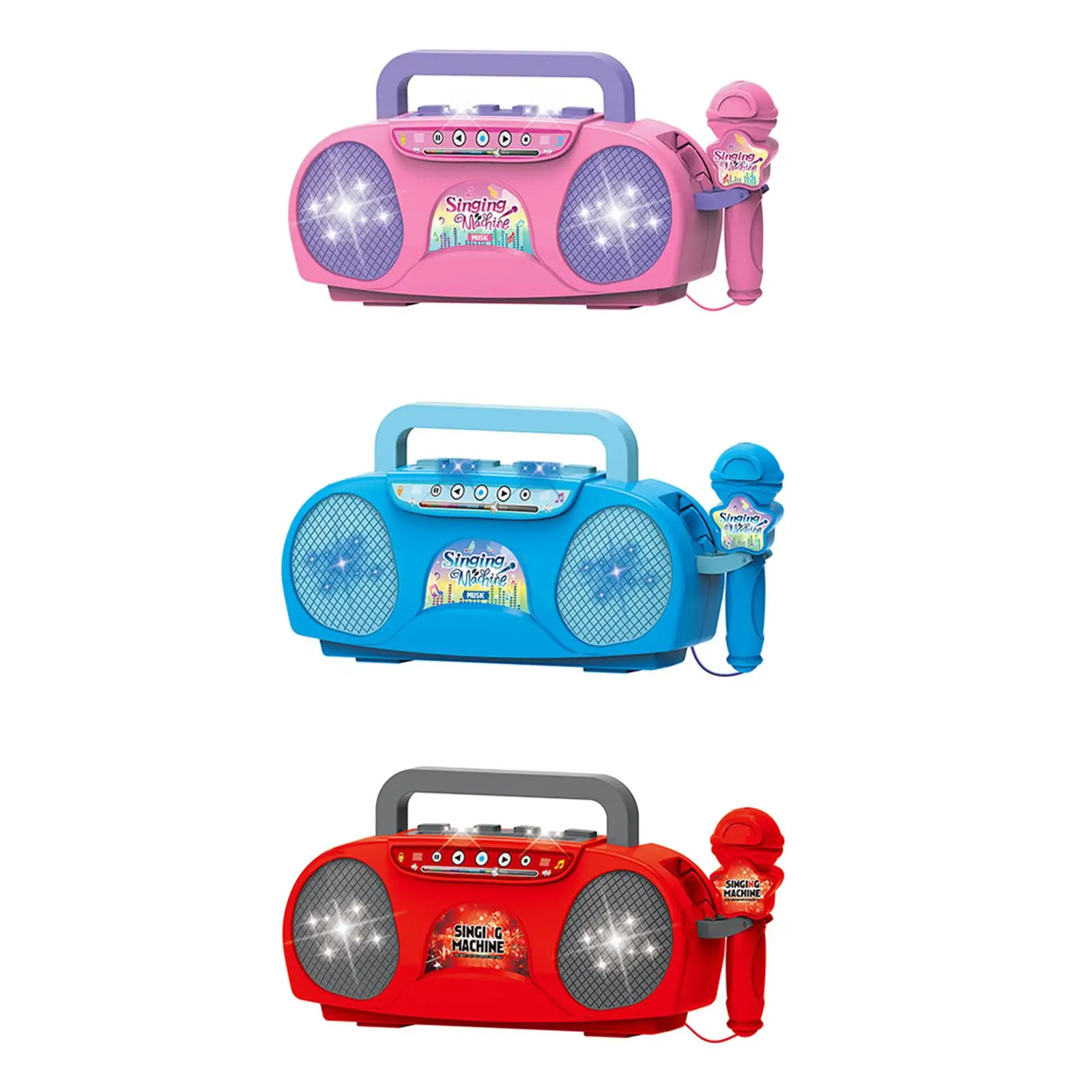 Kids Microphone Karaoke Machine Development Toy Small Speaker Portable for Outdoor