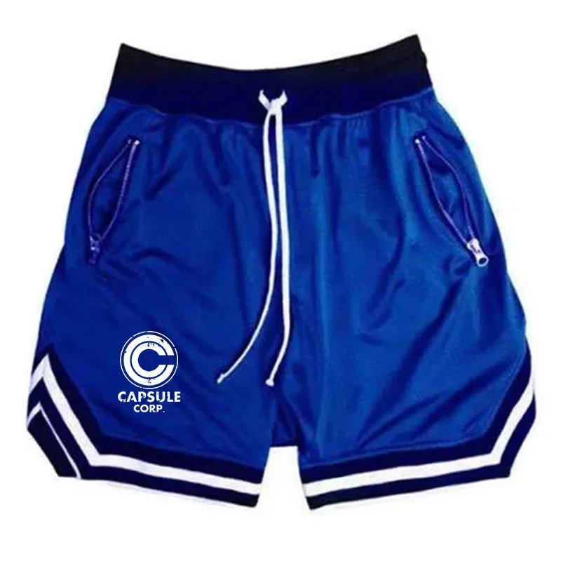 Basketball Capsule Corp Print Shorts Male Casual Mesh Fitness Short Trousers Breathable Five Points Pant Running Clothing 3
