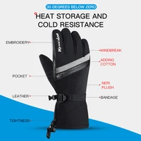 Winter Outdoor Snowy Cycling Skiing Sports Mountaineering Warm Windproof Waterproof Durable Waterproof Ski Thick Gloves 6