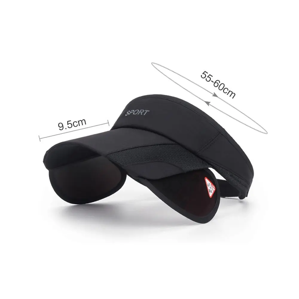 Empty Top Empty Top Sun Visor Hat Casual Retractable Brim Summer Golf Hat Quick Dry Sunshade Baseball Cap Tennis 4
