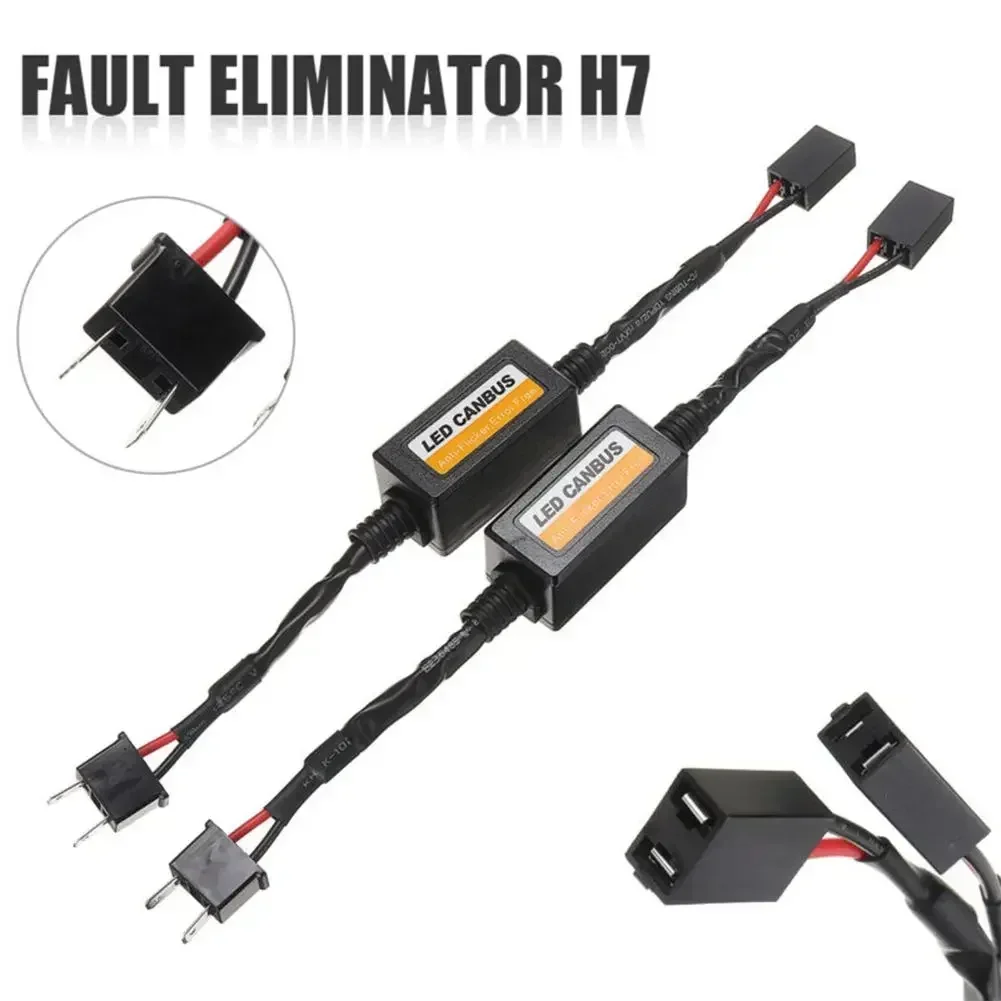 Automotive LED Decoder 1/4PCS H1/H4/H7/H11/9005/9006 Automotive LED Decoder Black Anti-Flicker LED Canbus Decoder Fault Eliminator Auto Accessory