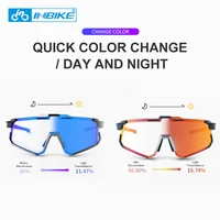 INBIKE-Lunettes de soleil de cyclisme photochromiques pour hommes, lunettes de vélo de route professionnelles, lunettes de sable coupe-vent, lunettes de vélo 2