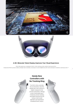 MR Mixed Reality All-in-one 12G 256G VR Glasses 4K Head-mounted Display Streaming SteamVR Headsets 6