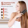 Electric Hot Comb Multifunctional Straight Hair Straightener Comb Negative Ion Anti-Scalding Styling Tool Straightening Brush 4