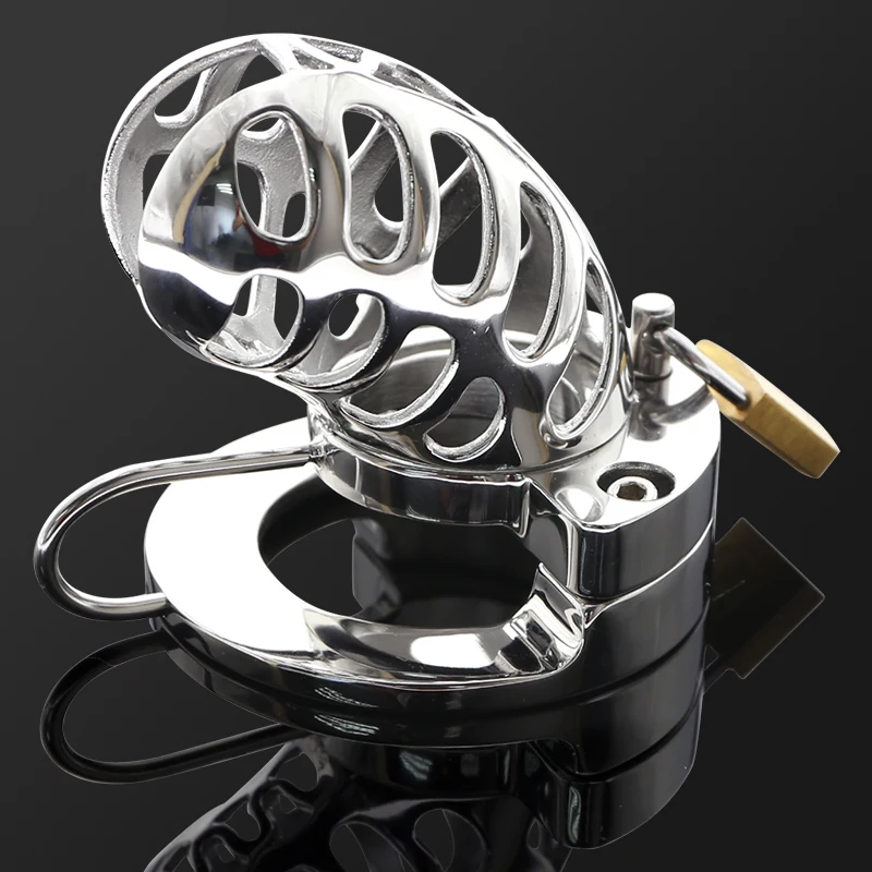 2 In 1 Cock Cage Ball Stretcher Chastity Erotic Device Cock Cage Cock ...