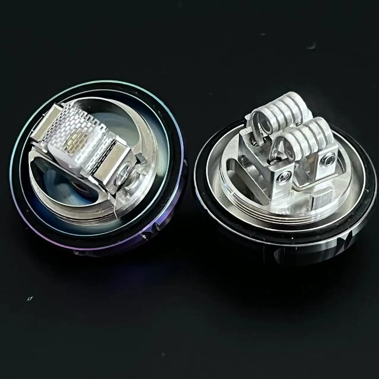 

9 Types Stainless Steel Spiral /Mesh Deck DIY Tools For Zeus X / ZX II /X Mesh Bottom Base Black/Gunmetal/Rainbow/Silver/Red