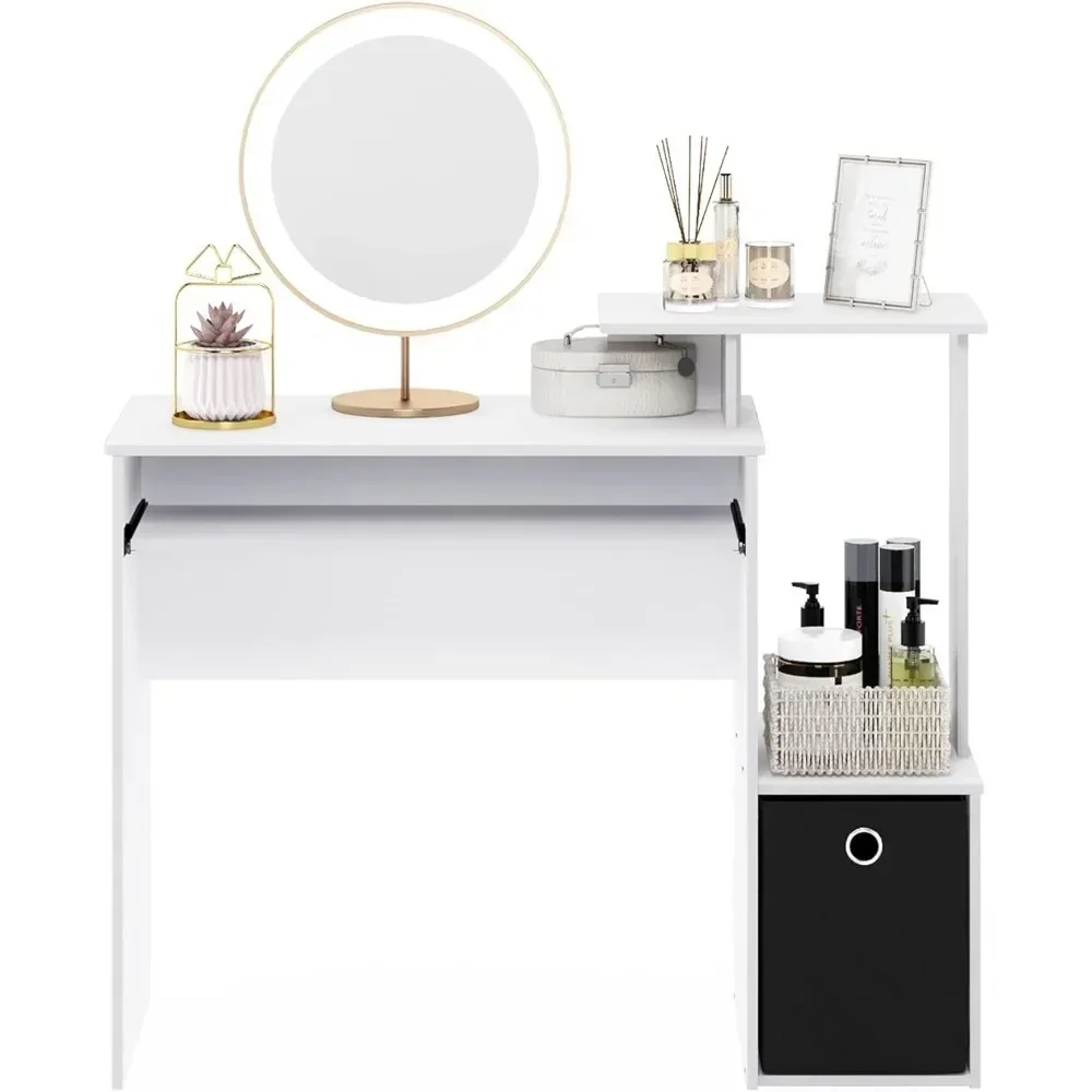 Room Desk to Study White/Black Furniture Econ Multipurpose Home Office Computer Writing Desk Table Pliante Desks Reading Gaming 6